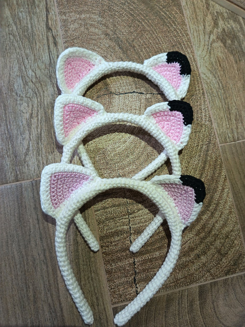 Horgolt "Pandis" hajpánt